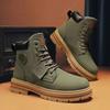 Men's Shoes New High-top Martin Boots Men's Versatile Thick-soled Non-slip Tooling Boots Short Boots Trendy Shoes