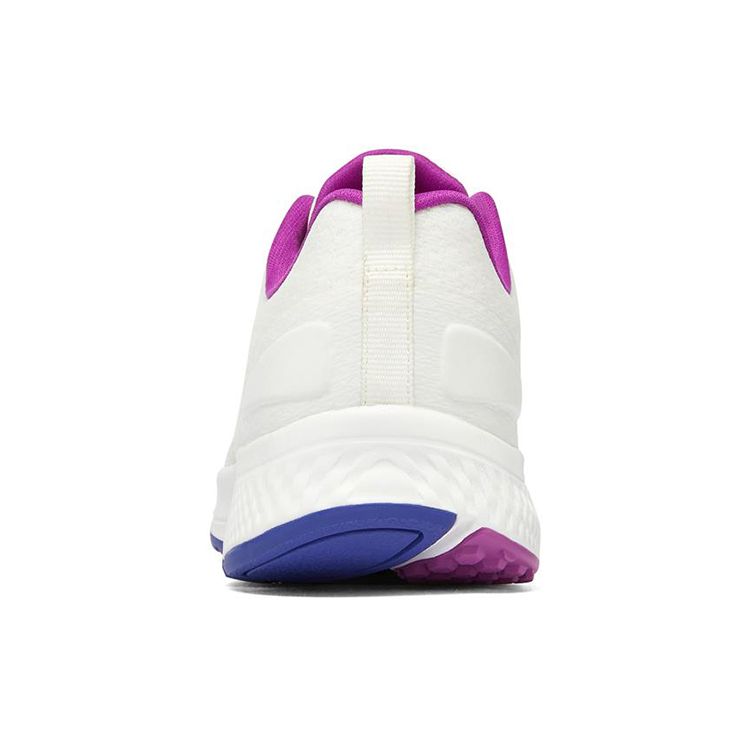 Skechers Go Run Постоянные Удобные Амортизирующие Прочные Низкие Кроссовки для Бега Женские кроссовки Белый Фиолетовый 128277-WPR