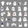 50 Cartoon Ghost Stickers for Halloween DIY Skateboard & Water Cup Decoration