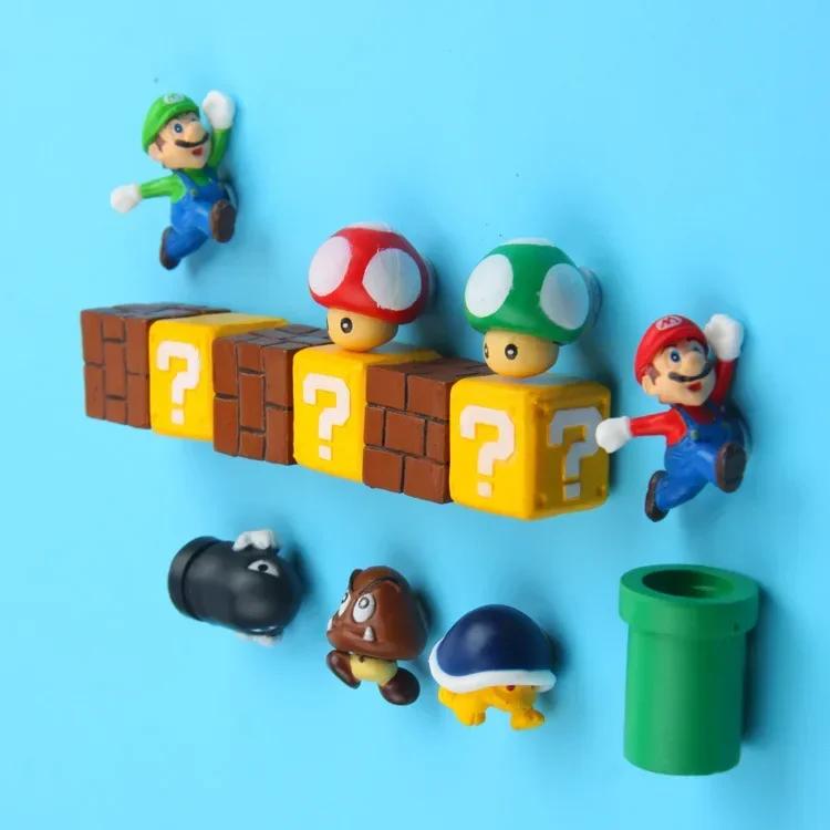 Cartoon Fridge Magnet Sticker DIY Creative Cute Fridge Sticker Kawaii 3D Refrigerator Magnet Kitchen Decoration Home Ornament