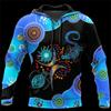 Новые толстовки и свитшоты Aboriginal Australia Indigenous Lizards And The Sun 3D Printed Hoody For Men Y2k Pullover Coat