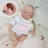 8 Inch Lifelike Soft Solid Full Silicone Reborn Girl Dolls Pascale Real Looking Newborn Babies Doll with Eye Closed Boy Kid Toddler Bebe Reborn Boneca