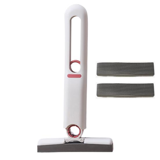 Портативная мини-швабра с превосходным впитыванием. Управление одной рукой. Конструкция с глубокими канавками. Защита от повреждений.