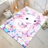Whimsical creature amidst blossoms carpet Yoga living room room decor children's crawling mat doormat area rug games mat