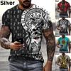 Summer Graphic T Shirts Mens Clothing Viking Tattoo Art 3D Print T-shirt Fashion Men's/Women Short Sleeve Casual Tees Tops