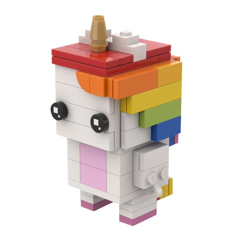 Набор MOC Brickheadz Серия Маленькие Детали Конструктор Игрушка Единорог