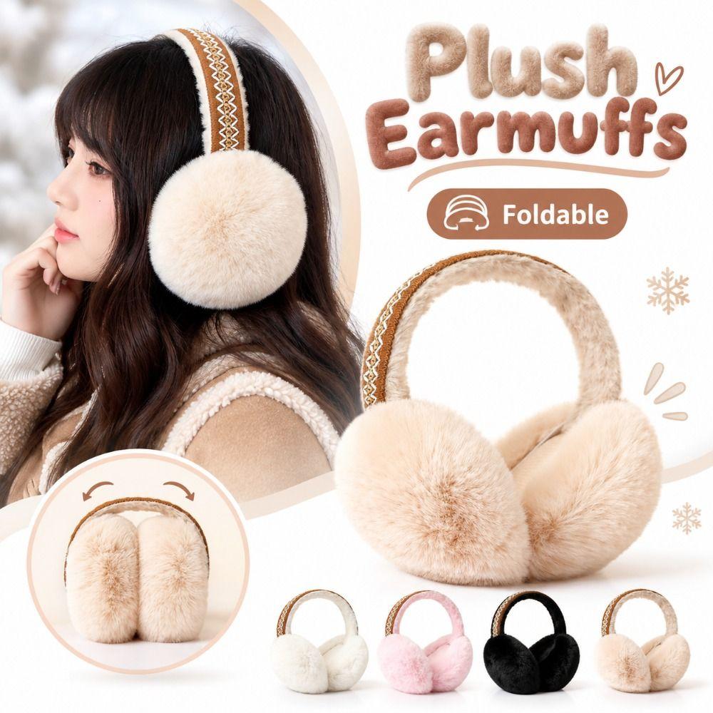 Foldable Ear Warmers Faux Fur Winter Ear Cover New Earmuffs Winter Wear