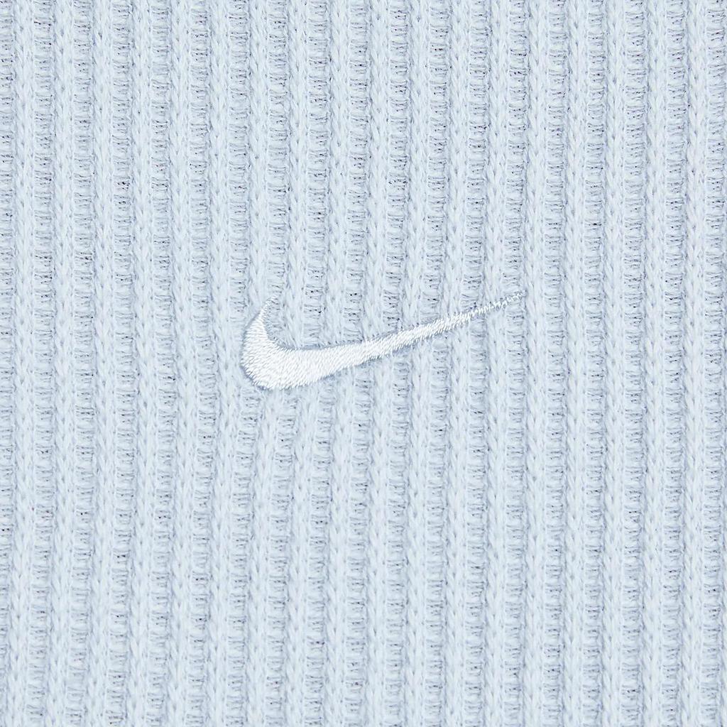 Nike Спортивная одежда Chill Waffle Удобная Модная Приталенная Универсальная Футболка с коротким рукавом и приспущенным плечом Женские футболки Фиолетовый Синий HJ3839-423