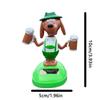 Dashboard Decor Bobble Solar Powered Puppy Dashboard Decoration Funny Swinging Figures Cartoon Puppy Interior Decor For Driver