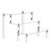 East Leaf Acrylic Display Stand, Display Stand, Shelf, Figure Collection Case, Tiered Display Stand (3 Tiers, 30cm Wide)