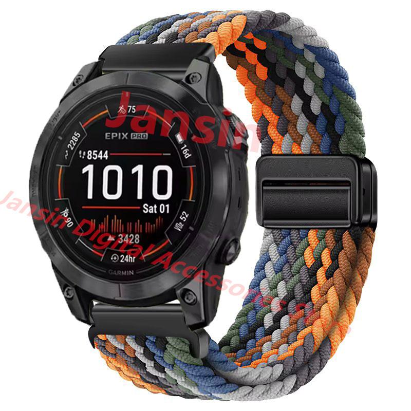 Для ремешка Garmin Band Quick Fit 26 мм 22 мм Магнитный браслет для Garmin Fenix 3 HR Fenix 5 instinct 1 instinct 2X Нейлоновый ремешок для часов