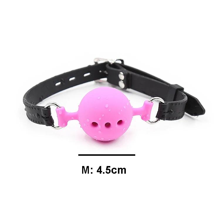 3 Sizes Soft Safety Silicone Open Mouth Gag Ball  Bondage Slave Ball Gag Erotic Sex Toys For Woman Couples Adult Sex Games
