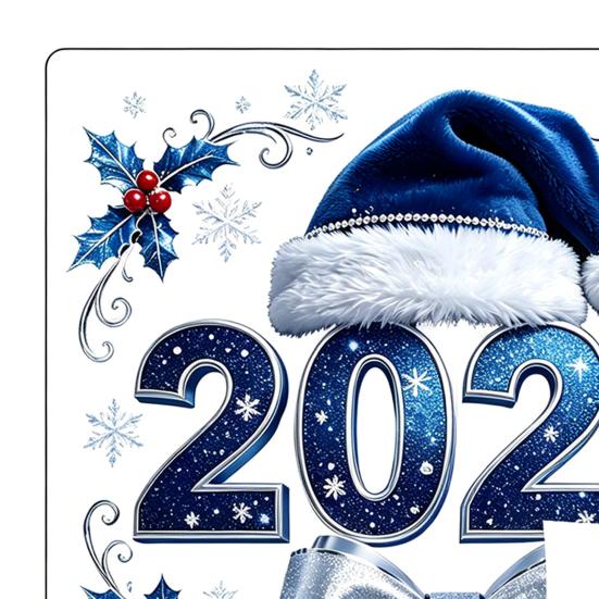 Украшения для Новогодней Вечеринки 2027 Рождественские Статические Наклейки на Окно, Клей?Бесплатные многоразовые наклейки «Снежинка» для дома и магазина, Праздничные
