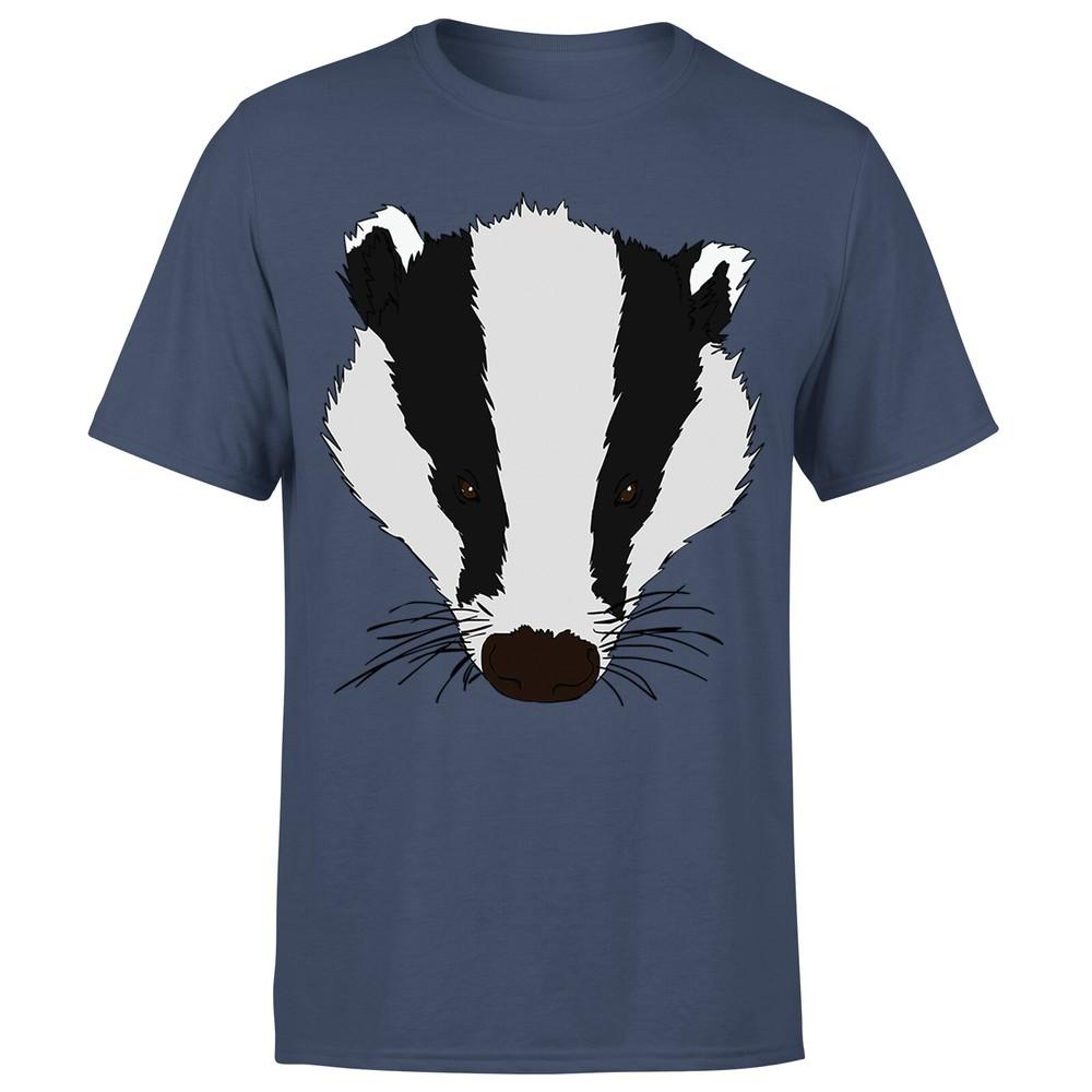 Badger Animal Face Ani Mates Unisexs Funny Novelty TShirt OrP1A2