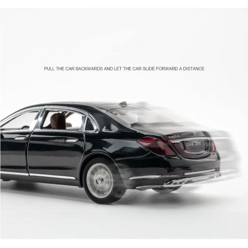 1/24 BENZ E300L E-Class Starlight Headliner Alloy Модель автомобиля из литого металла Игрушечные машинки Звук Свет Коллекция для детей Подарки