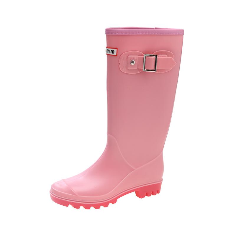 Rain Boots Women's Outer Wear Cover Feet Women's Rain Shoes New High Outdoor Rain Boots Women's Long Tube