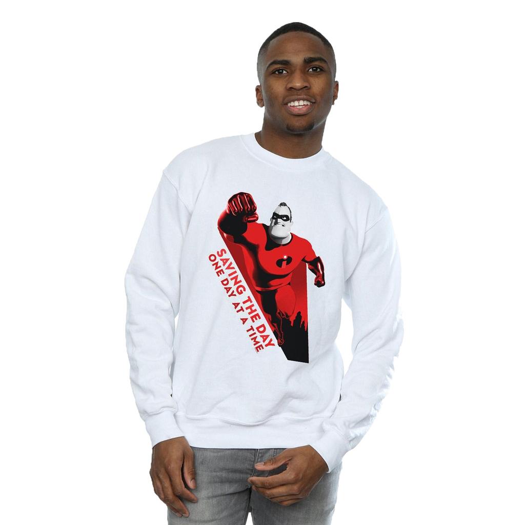 Disney Mens The Incredibles Saving The Day Sweatshirt