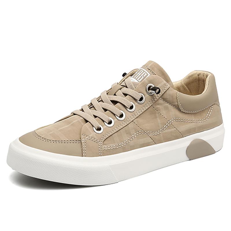 Весенняя новая мужская обувь, универсальная и модная, трендовая повседневная парусиновая обувь, удобная дышащая тканевая панельная обувь