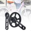 Kids Bicycle Crankset Square Hole Bike Crank Arm Set 46T 120mm Repairing Aluminum Alloy Children