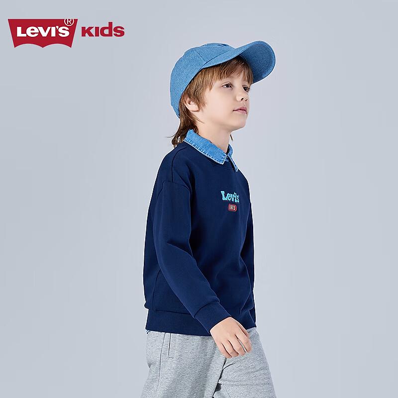 Levi's Детская хлопковая толстовка с принтом