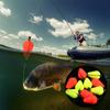 Snap-on Water droplets Indicator Fish Beans Fly Fishing Bobbers Float Oval  Fishing Floats Beads