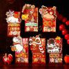 6pcs Traditional 2026 Horse Year Red Envelope Cartoon Red Packet Lucky Money Pouch  Wedding Event