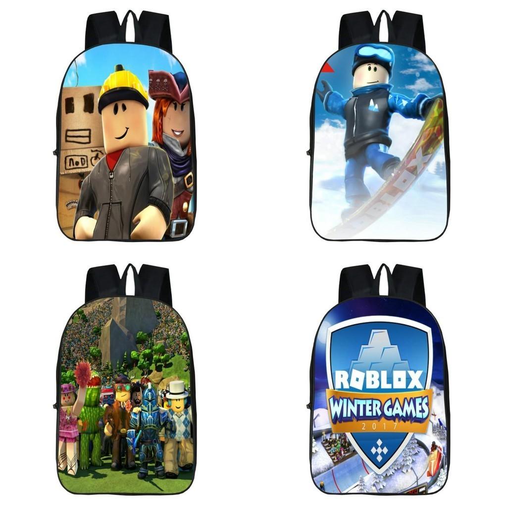 Школьный рюкзак Roblox для детей с большой вместимостью и прочным полиэстеровым материалом