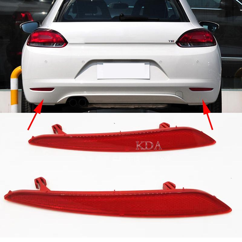 Auto Rear Bumper Reflector Warning Light Strip Cover Bar for VW Scirocco 2009 2010 2011 2012 2013 2014 1K8945105 1K8945106