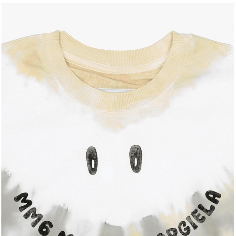 Детская толстовка Maison Margiela с логотипом-номером и улыбкой M61007