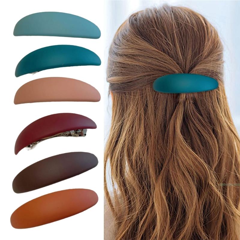 6 шт. Пружинный зажим для волос для женщин Французские стили Держатель для волос Зажим для волос Подходит для тонких Густых волос Элегантные украшения для волос