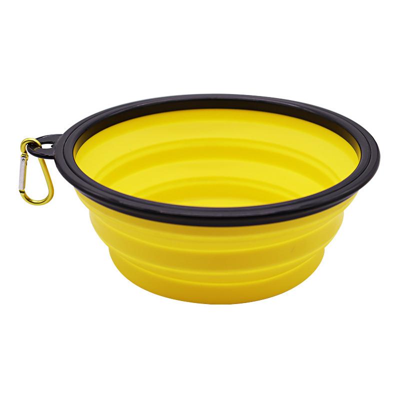 Pet Folding Silicone Bowl Large Outdoor Pet Travel Bowl Collapsible Dog Food Bowl Water Portable Puppy Food Container Feeder