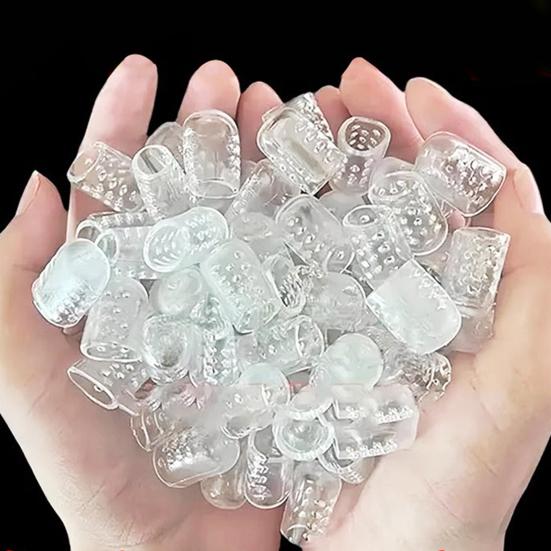 10/30/50Pcs Silicone Toe Protector Set Breathable Gel Toe Covers for Corns Blisters Ingrown Toenails Pain Relief Little Toe Sleeves Caps Guards