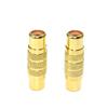 5/20/100Pcs RCA Connector Gold Plated Female To Female Plug Socket RCA Coupler for Audio Video Speaker