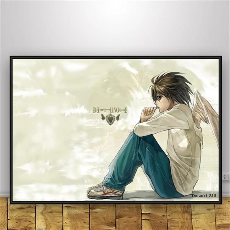 Аниме Death Note мозаика настенные художественные постеры и принты настенная художественная картина холст живопись для украшения гостиной спальни