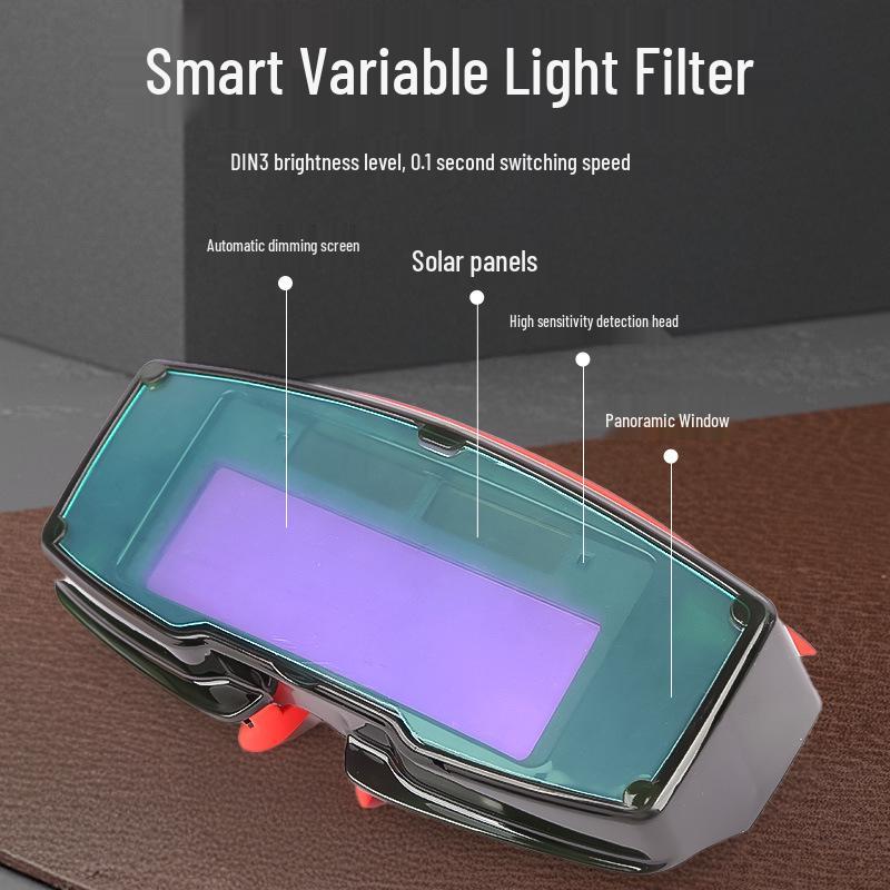 Сварочные очки с автоматическим затемнением: Меняющий цвет, Антибликовый для газовой и дуговой сварки.
