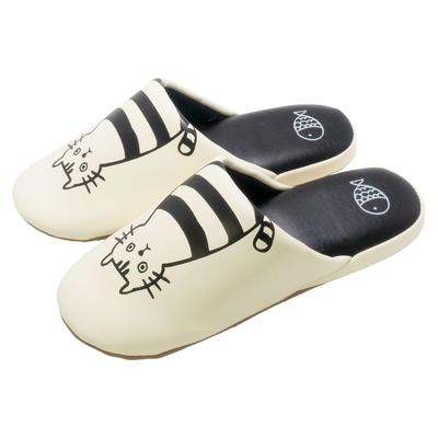 Мягкие тапочки с принтом кошки Okamura LOVECAT (белый)