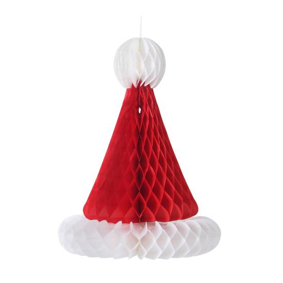 Yousheng Christmas Tree Decoration Hanging Ornament Easy Assembly Festive Hanging Decor 3D Honeycomb Paper Decoration