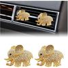 2 шт. Bling Автомобильный зажим для вентиляционного отверстия, милый кристалл в форме сердца, зажим для кондиционера, освежитель воздуха, зажим для диффузора, подвеска для интерьера автомобиля