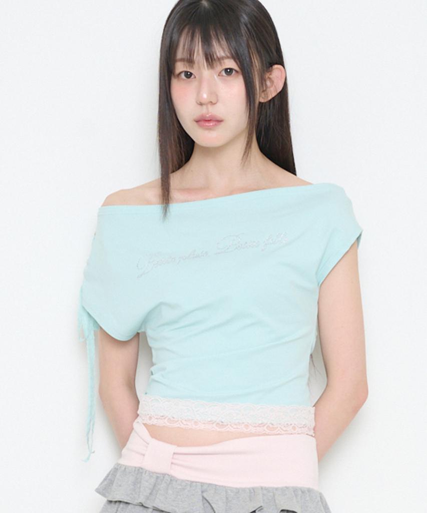 ILLIGO Lace-Trimmed T-Shirt Mint