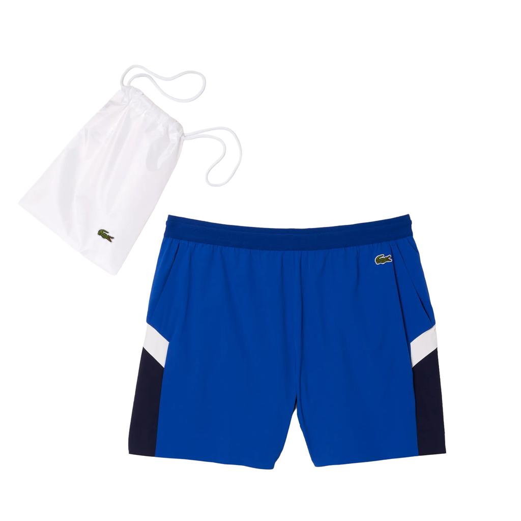 Lacoste Mens Colour Block Recycled Polyamide Swimming Trunks