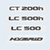 Глянцевый черный 3D ABS буквы номер CT200h LC500 LC500h ГИБРИДНАЯ эмблема для Lexus багажник автомобиля логотип наклейка значок аксессуары