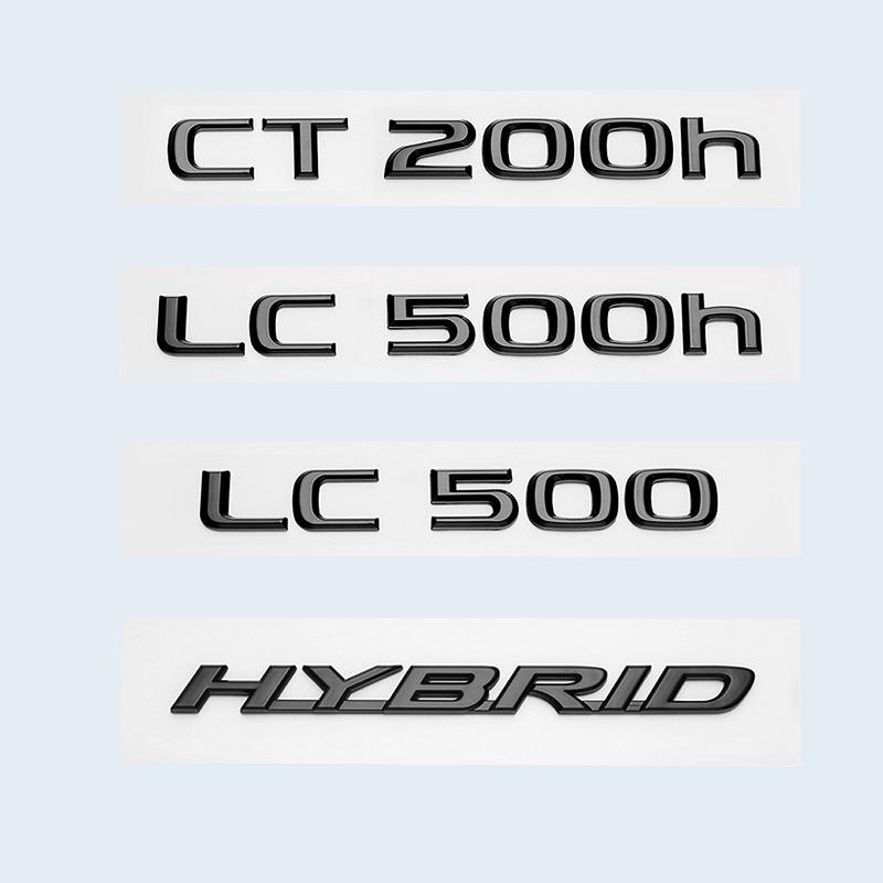 Глянцевый черный 3D ABS буквы номер CT200h LC500 LC500h ГИБРИДНАЯ эмблема для Lexus багажник автомобиля логотип наклейка значок аксессуары