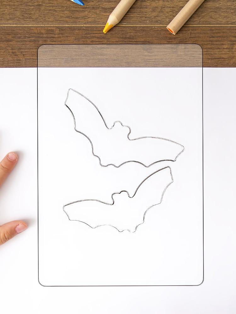 Halloween Pumpkin Ghost Bats Face Decorative Painting Stencils Embossing Die Cuts Stencils Carving Stencils Wood Walls Art Decor