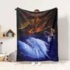 Fire Ice Dragons Flannel Blanket Throw Blanket Soft Warm Sofa Bed Camping Car home Decor Unique Christmas Gift C9302151