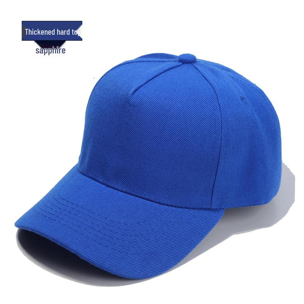 Five-Panel Wool Baseball Cap with Hard Top and Sunshade