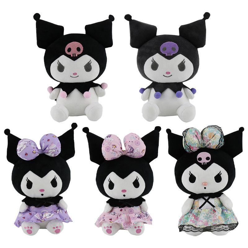 Cute Cartoon Kawaii Kuromi Plush Toy In 25cm Soft And Stuffed Design