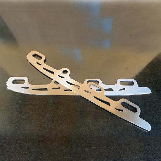 1 пара лезвий для коньков, прочные, противоскользящие, из нержавеющей стали, неломающиеся, сменные лезвия для коньков