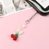 Y2K милый бант вишневый шнурок для телефона милая летняя цепочка для мобильного телефона для девочек корейский бисерный брелок для мобильного телефона