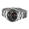 Arbutus Limited Edition GMT Stainless Steel Black Dial Automatic AR9922SBS 100M Men's Watch