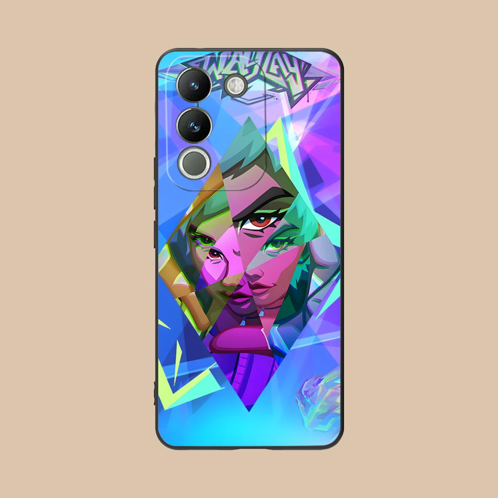 Чехол Waylay Valo для VIVO Y77 76 75 74 73 72 58 56 55 51 50 38 36 Y19 Y18 Y03 Y01 5G Мягкий ТПУ Ударопрочный Чехол